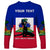 (Custom Personalised) Haiti Long Sleeve Shirt Negre Marron With Haitian Flag - Wonder Print Shop