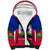 (Custom Personalised) Haiti Sherpa Hoodie Negre Marron With Haitian Flag - Wonder Print Shop