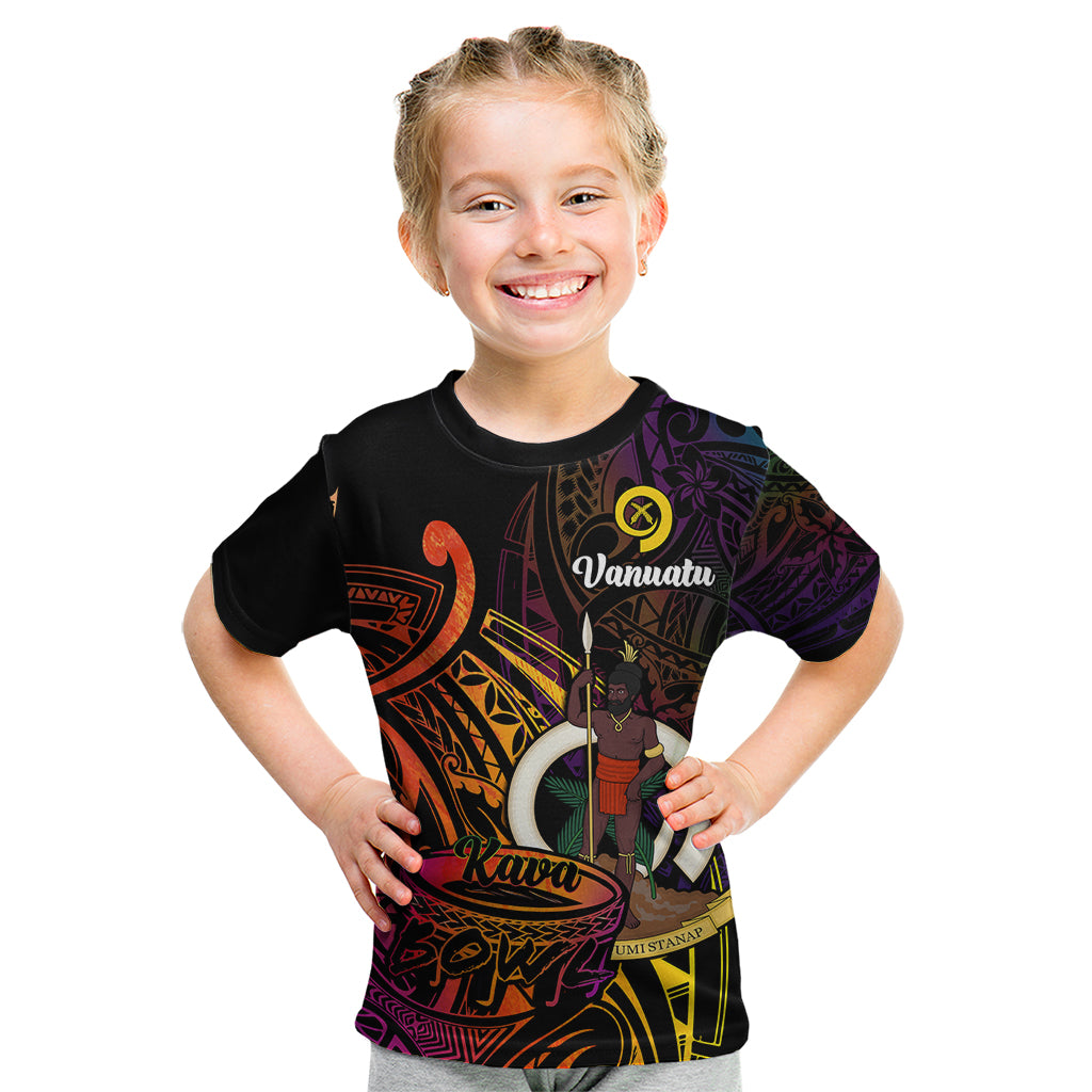 custom-personalised-vanuatu-kid-t-shirt-kava-bowl-mix-polynesian-gradient-style