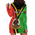 (Custom Personalised) Vanuatu Hoodie Dress Kava Bowl Mix Sand Drawing Flag Style - Wonder Print Shop