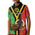 Custom Vanuatu Polo Shirt for Kid Kava Bowl Mix Sand Drawing Flag Style - Wonder Print Shop