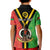 Custom Vanuatu Polo Shirt for Kid Kava Bowl Mix Sand Drawing Flag Style - Wonder Print Shop