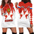 (Custom Text And Number) Russia Hockey 2023 White Sporty Style Hoodie Dress - Wonder Print Shop