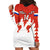 (Custom Text And Number) Russia Hockey 2023 White Sporty Style Hoodie Dress - Wonder Print Shop