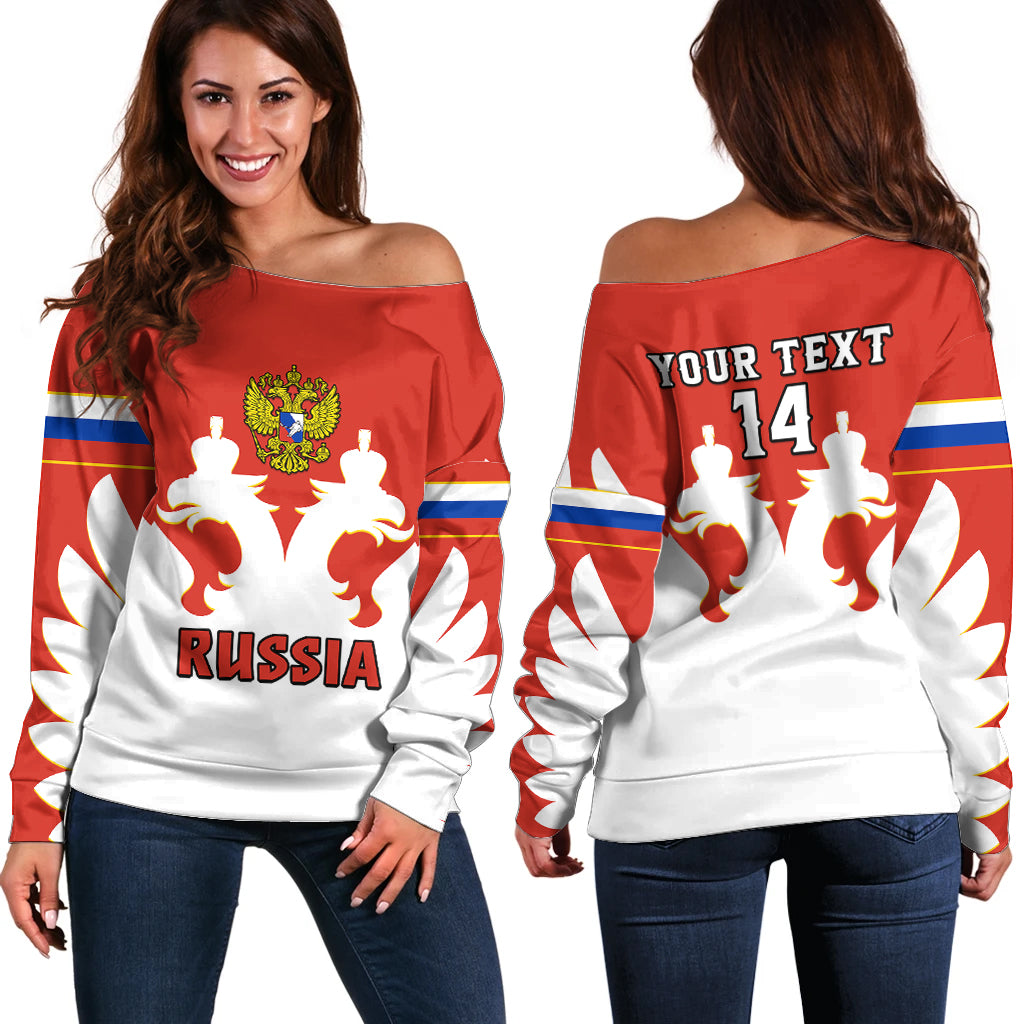 custom-text-and-number-russia-hockey-2023-white-sporty-style-off-shoulder-sweater