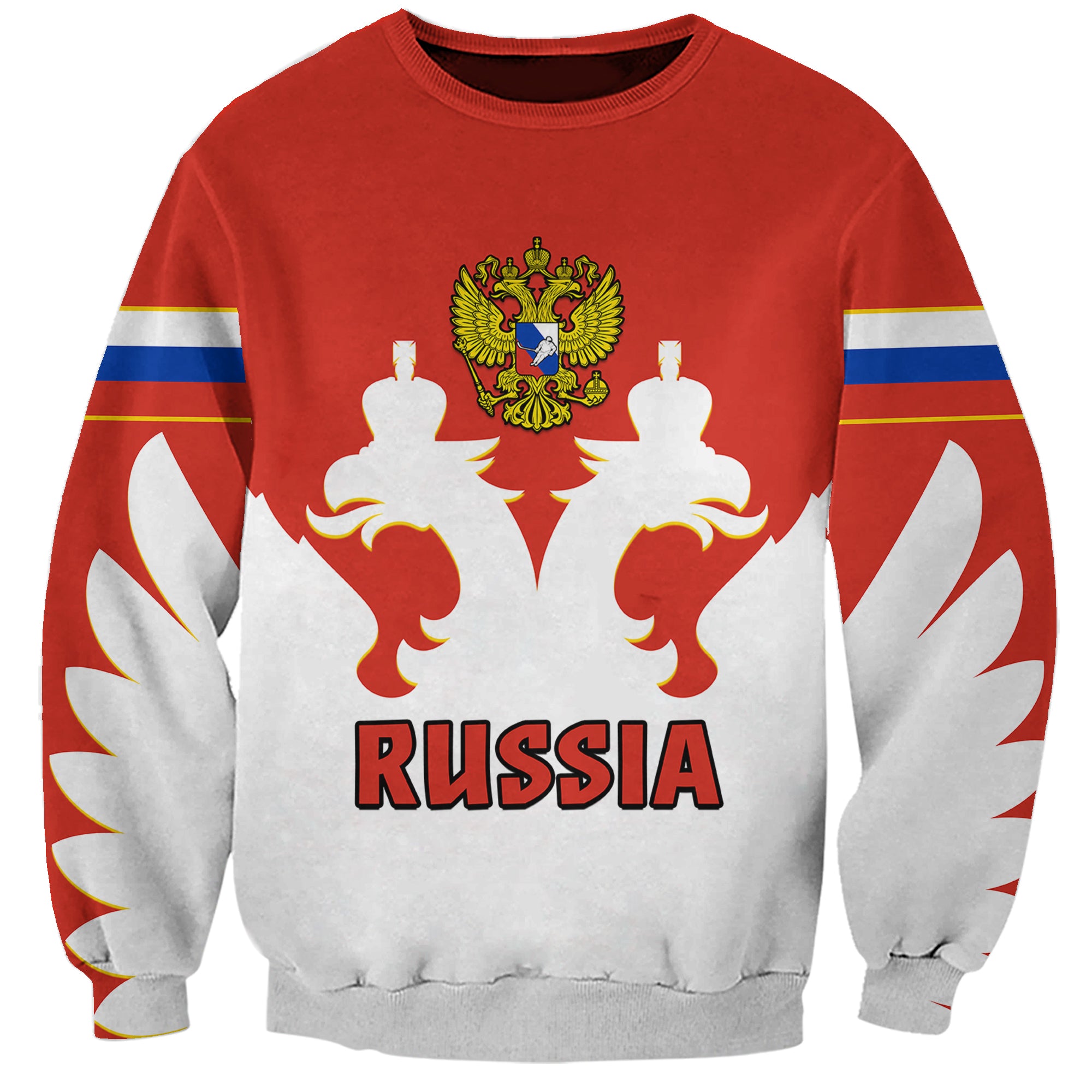 custom-text-and-number-russia-hockey-2023-white-sporty-style-sweatshirt