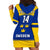 (Custom Text And Number) Sweden Hockey 2023 Sporty Style Hoodie Dress - Wonder Print Shop