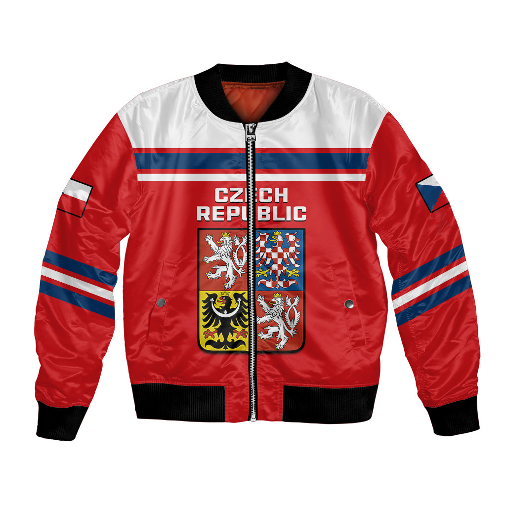 Czech Republic Hockey 2023 Sporty Style Bomber Jacket - Wonder Print Shop