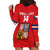 (Custom Text And Number) Czech Republic Hockey 2023 Sporty Style Hoodie Dress - Wonder Print Shop