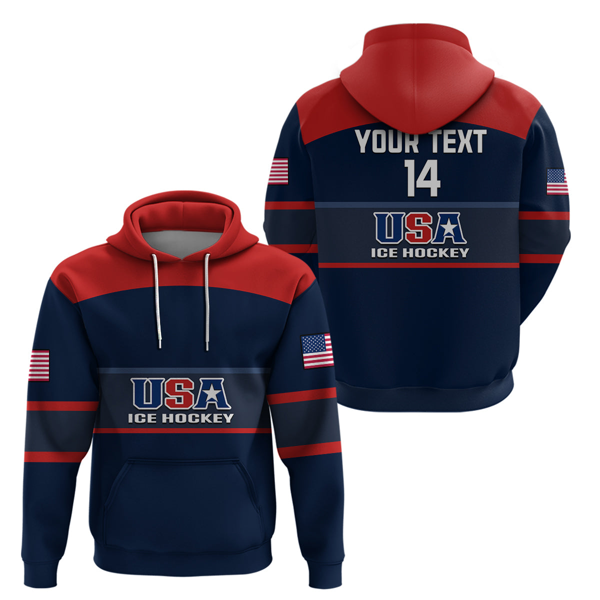 Custom United States Hockey 2023 Hoodie USA Sporty Style - Wonder Print Shop