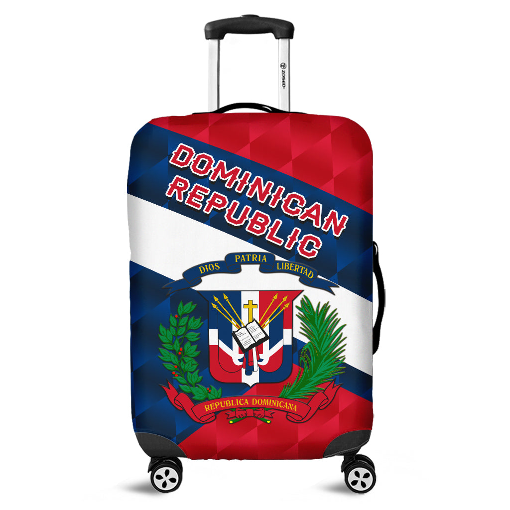 Dominican Republic Luggage Cover Sporty Style LT8 - Wonder Print Shop