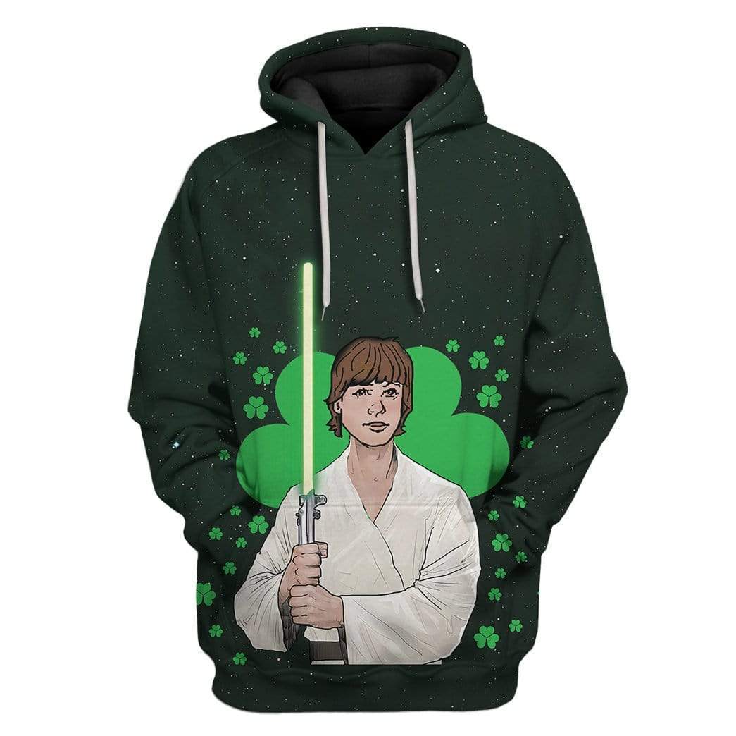 St Patricks Day Hoodie Luke Star Wars LT8 - Wonder Print Shop