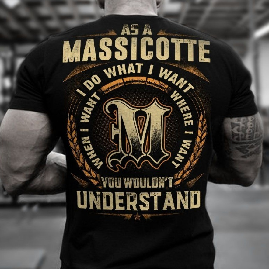 Black crew neck T-shirt with large back graphic print and text design