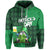 St Patricks Day Hoodie Gnome Drinking Beer LT6 - Wonder Print Shop