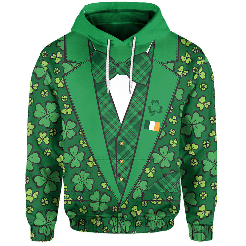 St Patricks Day Hoodie Suit Four Leaves Clover Style LT6 - Wonder Print Shop