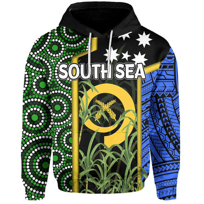 Custom Personalised South Sea Islanders Flag Style Hoodie Vanuatu LT6 - Wonder Print Shop