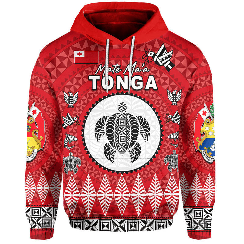 Custom Personalised Mate Maa Tonga Ngatu Fonu Rugby Hoodie LT6 - Wonder Print Shop