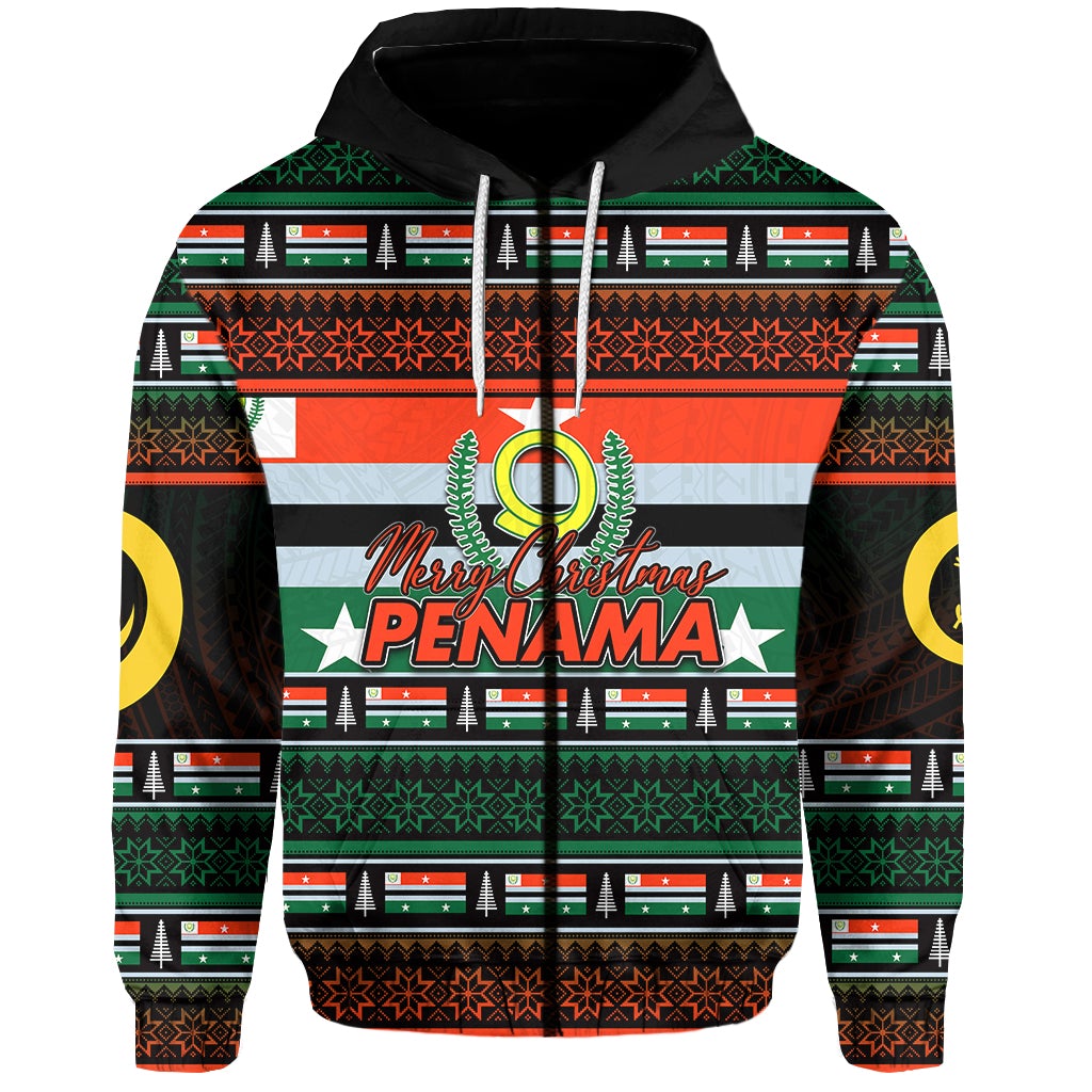 Penama Province Zip Hoodie Of Vanuatu Christmas LT6 - Wonder Print Shop