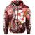 Custom Hawaii Fish Hook Zip Hoodie Red Style LT6 - Wonder Print Shop