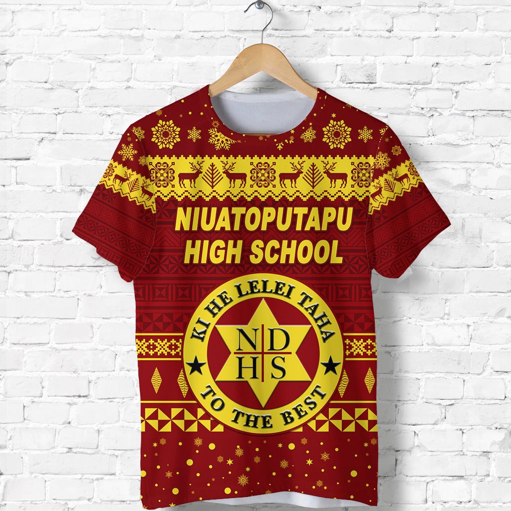 custom-personalised-niuatoputapu-high-school-christmas-t-shirt-simple-style