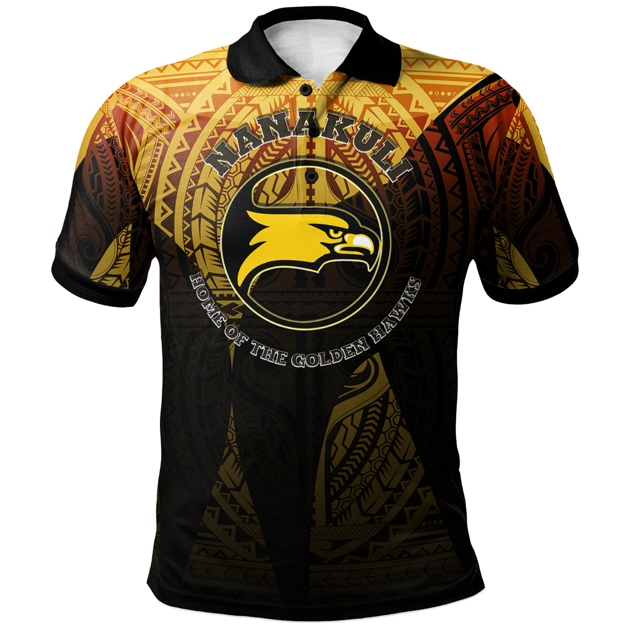 Hawaii Nanakuli High and intermediate School Custom Polo Shirt Nanakuli High School Polynesian Pattern LT10 - Wonder Print Shop