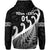 Custom New Zealand Rugby Maori Hoodie Silver Fern Koru Vibes Black LT8 - Wonder Print Shop