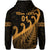 Custom New Zealand Rugby Maori Zip Hoodie Silver Fern Koru Vibes Gold LT8 - Wonder Print Shop