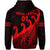 Custom New Zealand Rugby Maori Zip Hoodie Silver Fern Koru Vibes Red LT8 - Wonder Print Shop