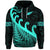 Custom New Zealand Rugby Maori Hoodie Silver Fern Koru Vibes Turquoise LT8 - Wonder Print Shop