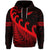 Custom New Zealand Rugby Maori Hoodie Silver Fern Koru Vibes Red LT8 - Wonder Print Shop