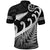 New Zealand Rugby Maori Polo Shirt Silver Fern Koru Vibes Black LT8 - Wonder Print Shop