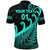 Custom New Zealand Rugby Maori Polo Shirt Silver Fern Koru Vibes Turquoise LT8 - Wonder Print Shop