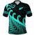 Custom New Zealand Rugby Maori Polo Shirt Silver Fern Koru Vibes Turquoise LT8 - Wonder Print Shop