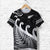 New Zealand Rugby Maori T Shirt Silver Fern Koru Vibes Black LT8 - Wonder Print Shop