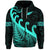 Custom New Zealand Rugby Maori Zip Hoodie Silver Fern Koru Vibes Turquoise LT8 - Wonder Print Shop