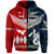 Custom New Zealand Tonga Zip Hoodie Together Blue LT8 - Wonder Print Shop