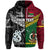 Custom Vanuatu And New Zealand Zip Hoodie Together Black LT8 - Wonder Print Shop