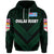 Custom Fiji Ovalau Rugby Hoodie Dark Green Style, Custom Text And Number LT8 - Wonder Print Shop