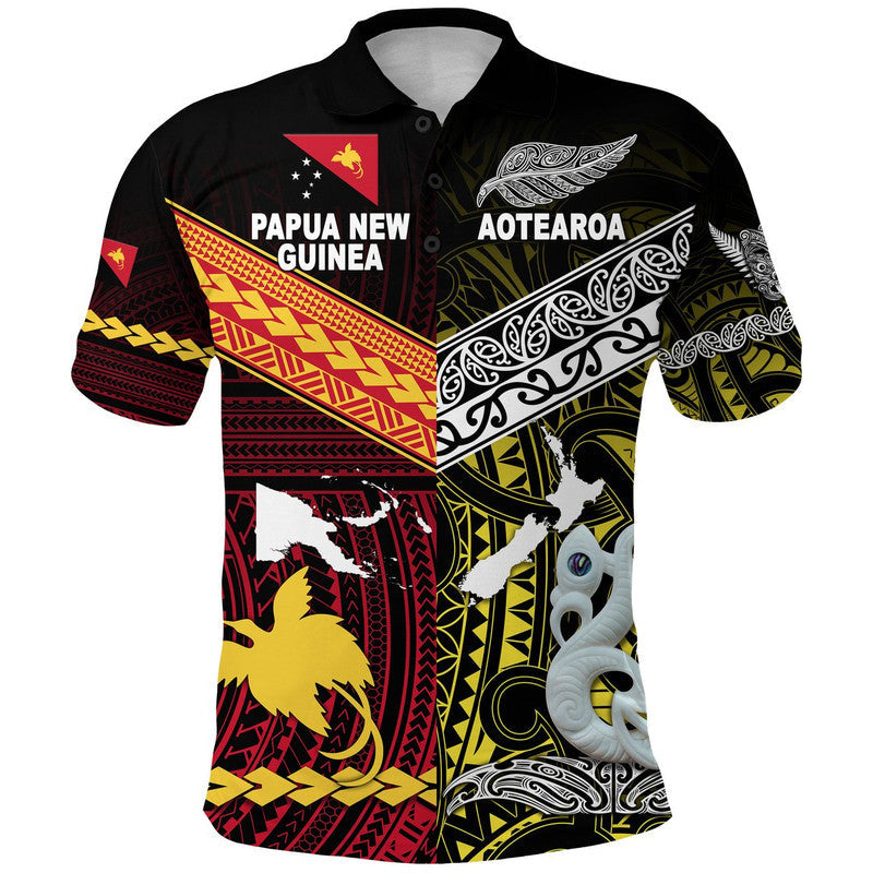 New Zealand Maori Aotearoa Papua New Guinea Polynesian Polo Shirt Together Yellow LT8 - Wonder Print Shop