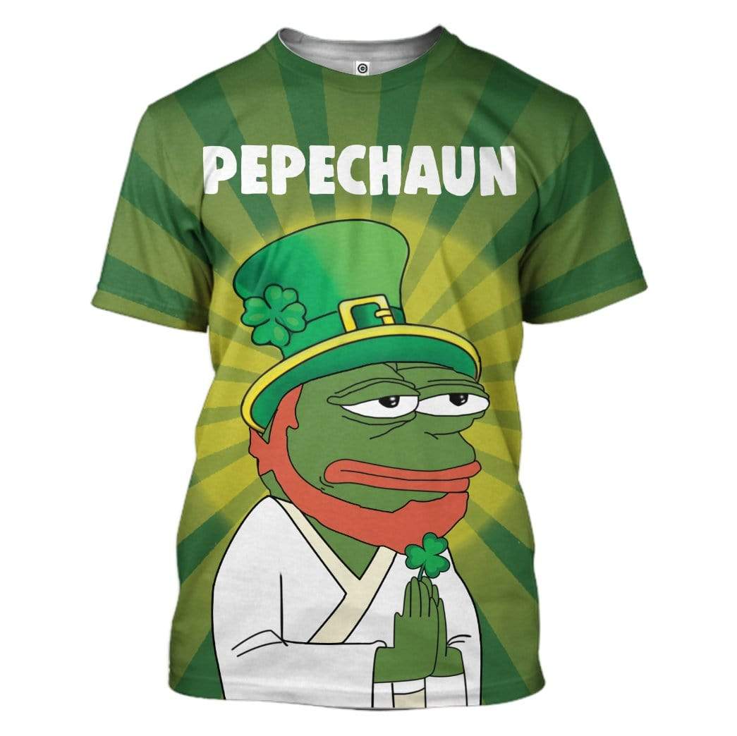 St Patrick's Day Funny Pepechaun T Shirt LT8 - Wonder Print Shop