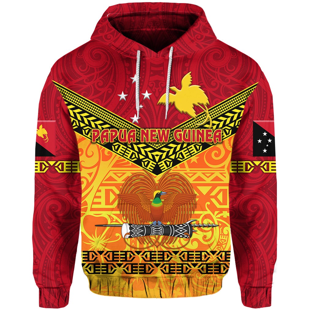 Custom Papua New Guinea Kumuls Hoodie Simple Style Red Vibes LT8 - Wonder Print Shop