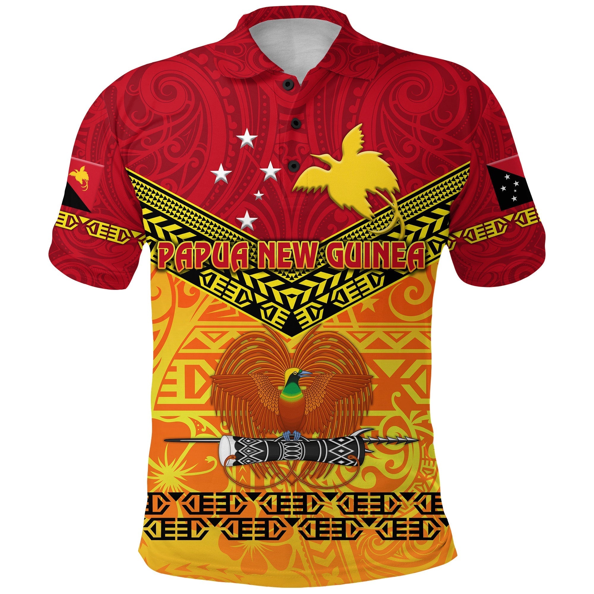 Custom Papua New Guinea Kumuls Polo Shirt Simple Style Red Vibes LT8 - Wonder Print Shop