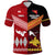 Custom Papua New Guinea Tonga Polo Shirt Polynesian Together Red, Custom Text And Number LT8 - Wonder Print Shop