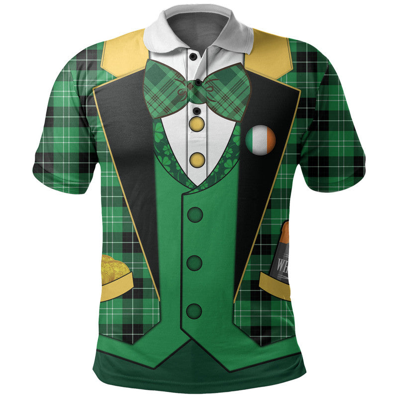 St Patricks Day Polo Shirt Irish Suit Style LT6 - Wonder Print Shop