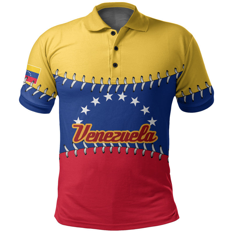 (Custom And Number) Baseball 2023 Venezuela Polo Shirt LT6 - Wonder Print Shop