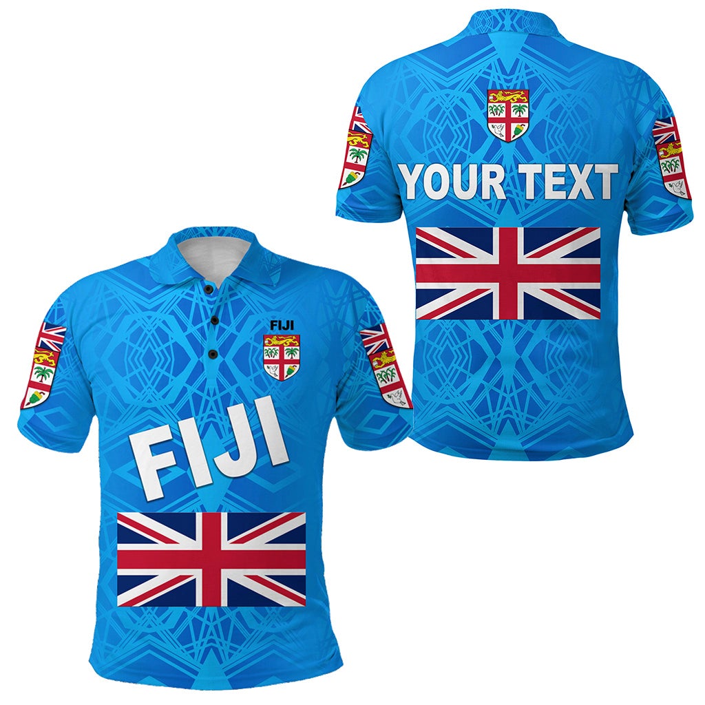 Custom Fiji Day Polo Shirt Flag Vibes LT8 - Wonder Print Shop