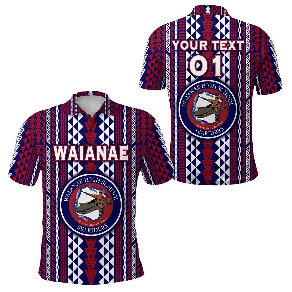 Custom Hawaii Waianae High School Polo Shirt Seariders Simple Style LT8 - Wonder Print Shop