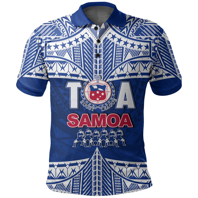 Toa Samoa Rugby Polo Shirt Siva Tau LT6 - Wonder Print Shop