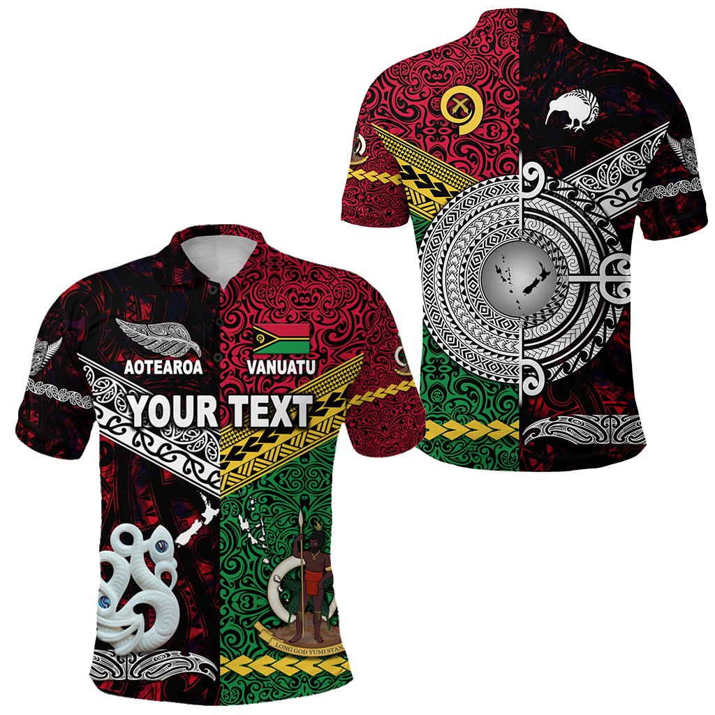 Custom Vanuatu New Zealand Polo Shirt Together Red LT8 - Wonder Print Shop