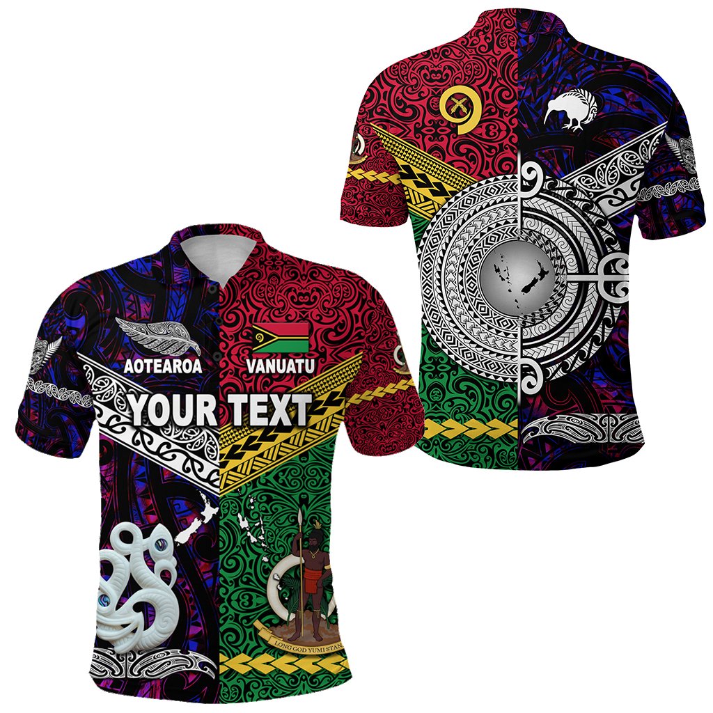 Custom Vanuatu New Zealand Polo Shirt Together Purple LT8 - Wonder Print Shop